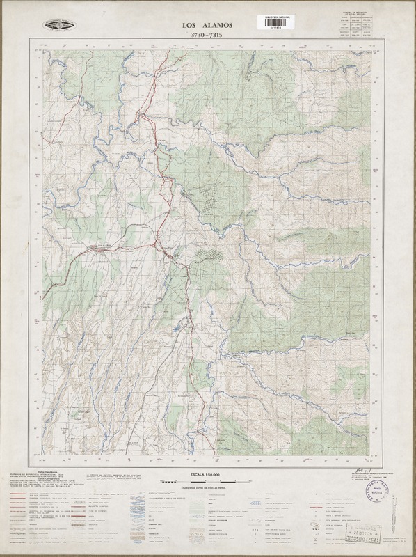 Los Alamos 3730 - 7315 [material cartográfico] : Instituto Geográfico Militar de Chile.