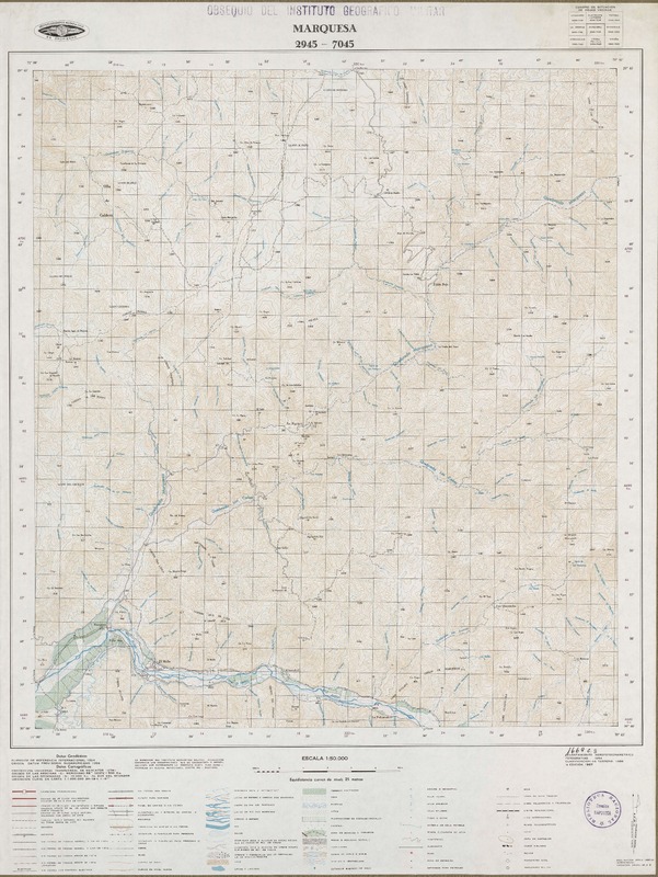 Marquesa 2945 - 7045 [material cartográfico] : Instituto Geográfico Militar de Chile.