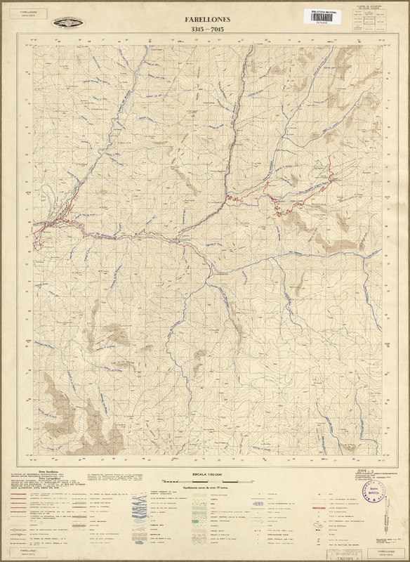 Farellones 3315 - 7015 [material cartográfico] : Instituto Geográfico Militar de Chile.