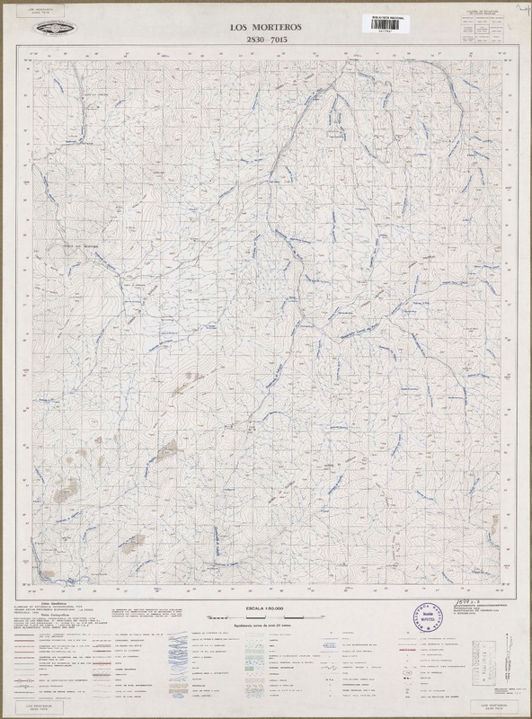 Los Morteros 2830 - 7015 [material cartográfico] : Instituto Geográfico Militar de Chile.