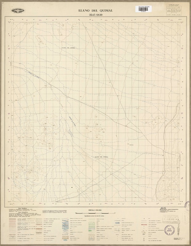 Llano del Quimal 2245 - 6830 [material cartográfico] : Instituto Geográfico Militar de Chile.