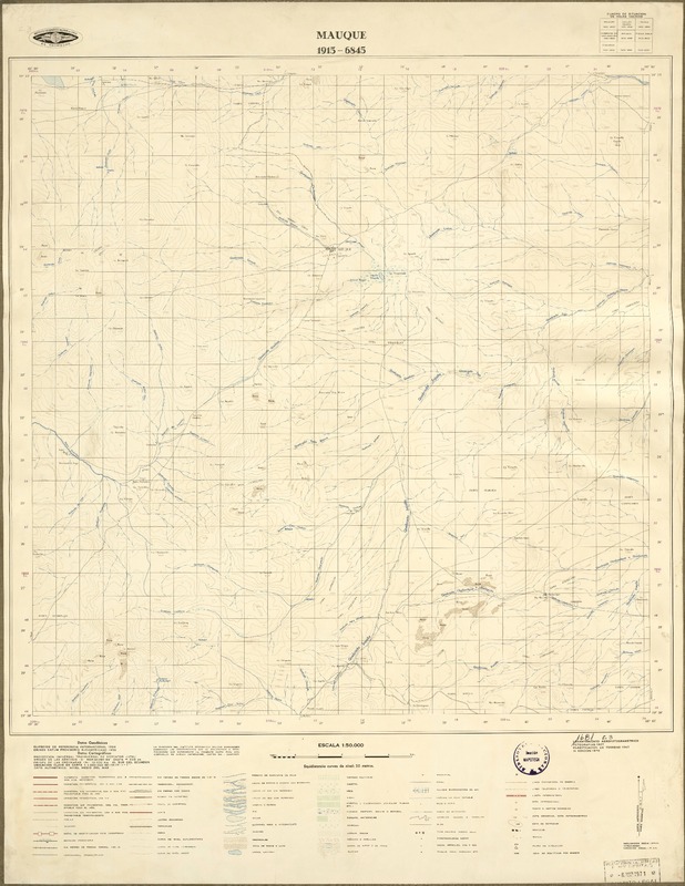 Mauque 1915 - 6845 [material cartográfico] : Instituto Geográfico Militar de Chile.