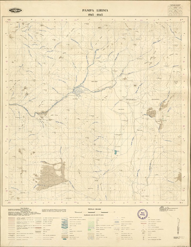 Pampa Lirima 1945-6845 [material cartográfico] : Instituto Geográfico Militar de Chile.