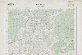 Los Sauces 3745 - 7245 [material cartográfico] : Instituto Geográfico Militar de Chile.