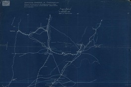 Proyecto de Ferrocarril de Chuquicamata a Coya concesión solicitada por Guggenheim Brothers. [material cartográfico]