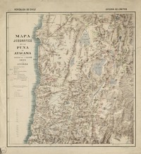 Mapa jeográfico de la Puna de Atacama  [material cartográfico] Oficina de Límites.
