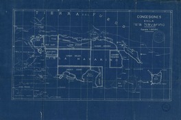 Concesiones en la Isla Navarino  [material cartográfico] Oficina de Mensura de Tierras.