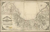 Plano de la ciudad de Valparaíso con la numeración de manzanas [material cartográfico] : oficial de la Asociación Chilena de Aseguradores Contraincencio.