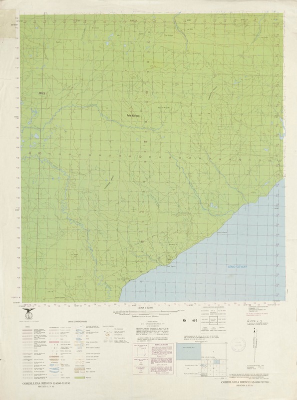 Cordillera Riesco 524500 - 713730 [material cartográfico] Instituto Geográfico Militar de Chile.