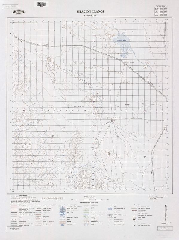 Estación Llanos 2345 - 6945 [material cartográfico] : Instituto Geográfico Militar de Chile.