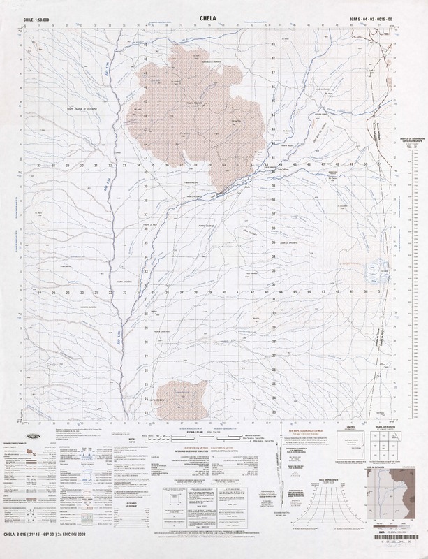 Chela  [material cartográfico] Instituto Geográfico Militar de Chile.