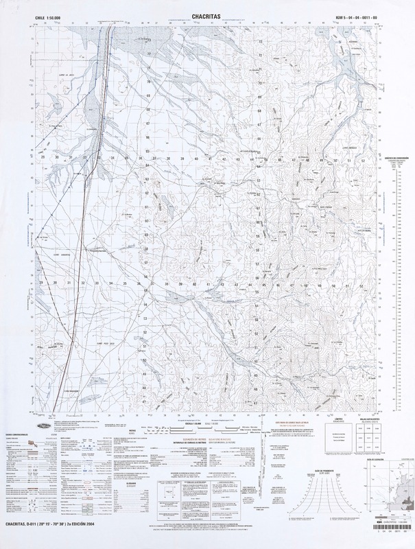 Chacritas 28°15' - 70°30' [material cartográfico] : Instituto Geográfico Militar de Chile.