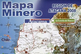 Mapa minero región de Atacama 2008. [material cartográfico] :