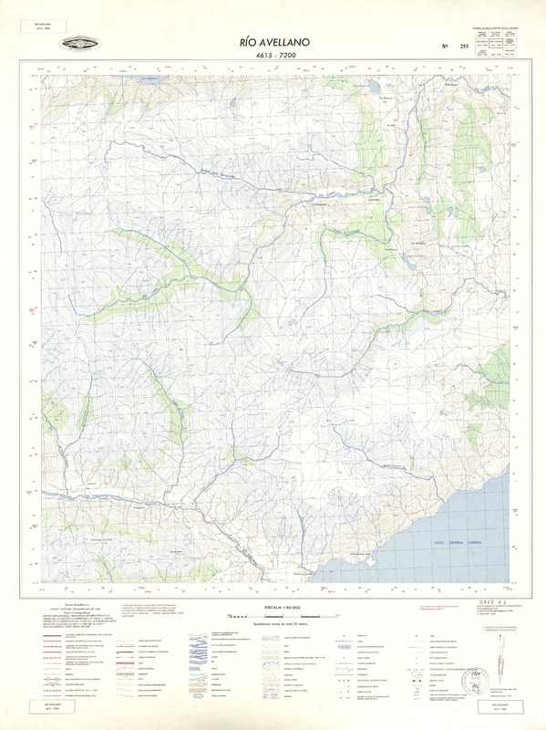 Río Avellano 4615 - 7200 [material cartográfico] : Instituto Geográfico Militar de Chile.