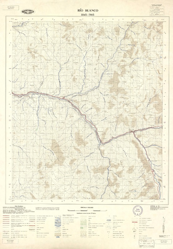 Río Blanco 3245 - 7015 [material cartográfico] : Instituto Geográfico Militar de Chile.