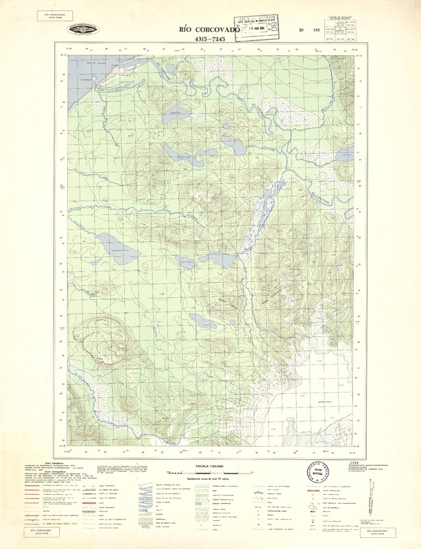 Río Corcovado (43°15'-72°45')  [material cartográfico] Instituto Geográfico Militar de Chile.