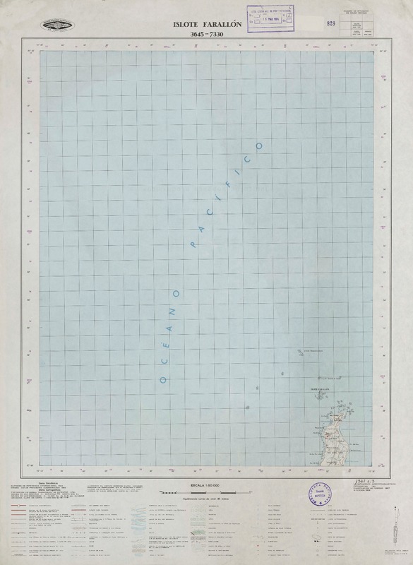Islote Farallón (36° 45' - 73° 30')  [material cartográfico] Instituto Geográfico Militar de Chile.