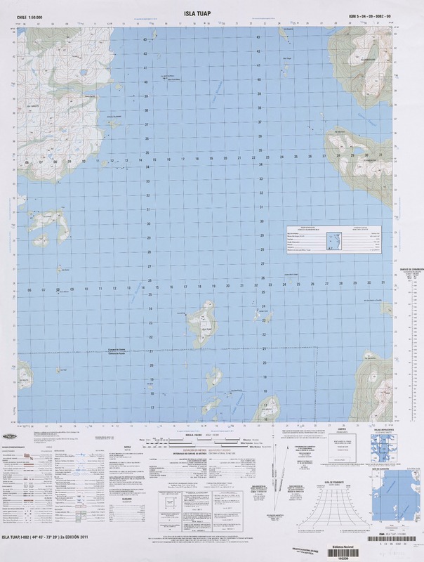 Isla Tuap (44° 45'-73° 20')  [material cartográfico] Instituto Geográfico Militar de Chile.
