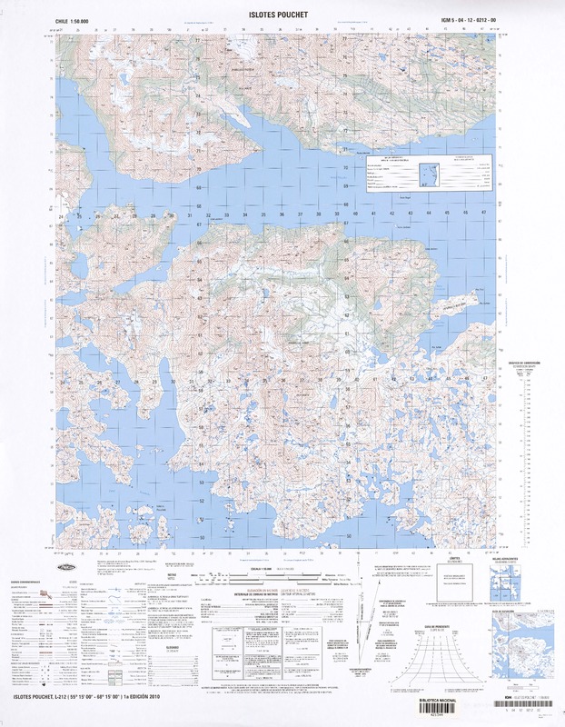 Islotes Pouchet (55° 15' 00"- 68° 15' 00")  [material cartográfico] Instituto Geográfico Militar de Chile.