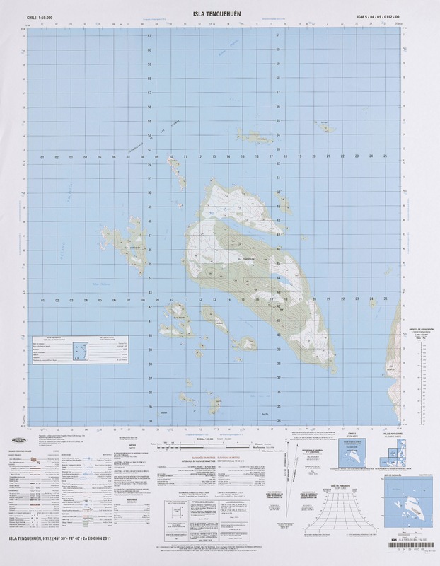 Isla Tenquehuén  [material cartográfico] Instituto Geográfico Militar.