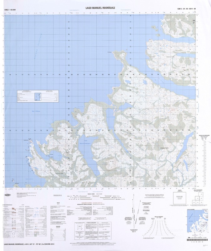 Lago Manuel Rodríguez  [material cartográfico] Instituto Geográfico Militar.