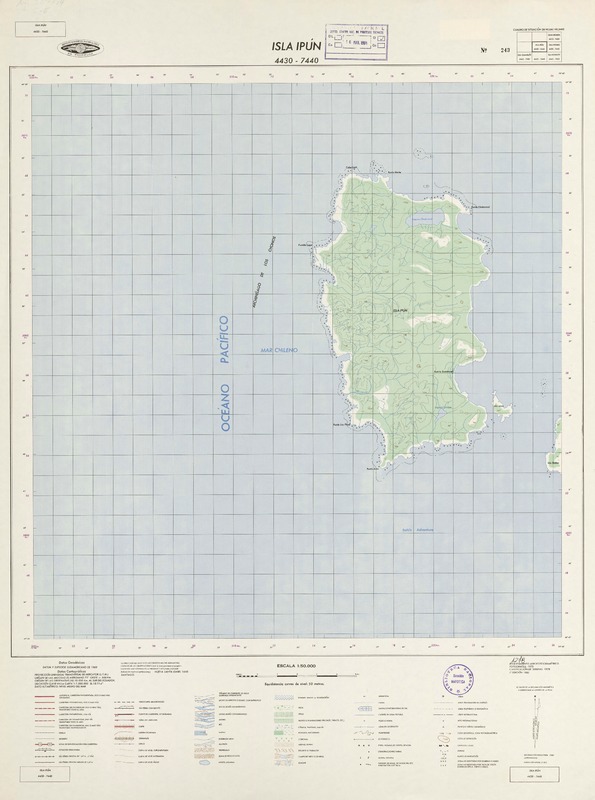 Isla Ipún (44° 30' - 74° 40')  [material cartográfico] Instituto Geográfico Militar de Chile.