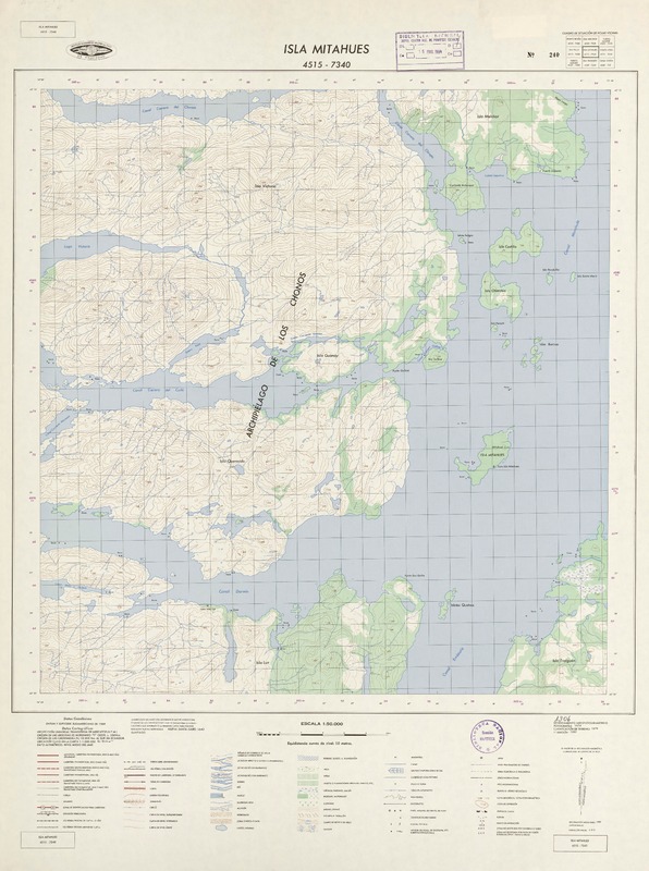 Isla Mitahues (45° 15' - 73° 40')  [material cartográfico] Instituto Geográfico Militar de Chile.