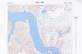 Estero Falcón (49° 30' 00" - 73° 40' 00")  [material cartográfico] Instituto Geográfico Militar de Chile.