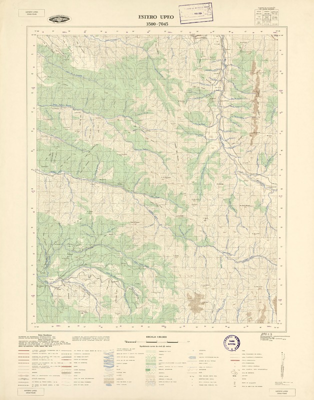Estero Upeo 3500 - 7045 [material cartográfico] : Instituto Geográfico Militar de Chile.