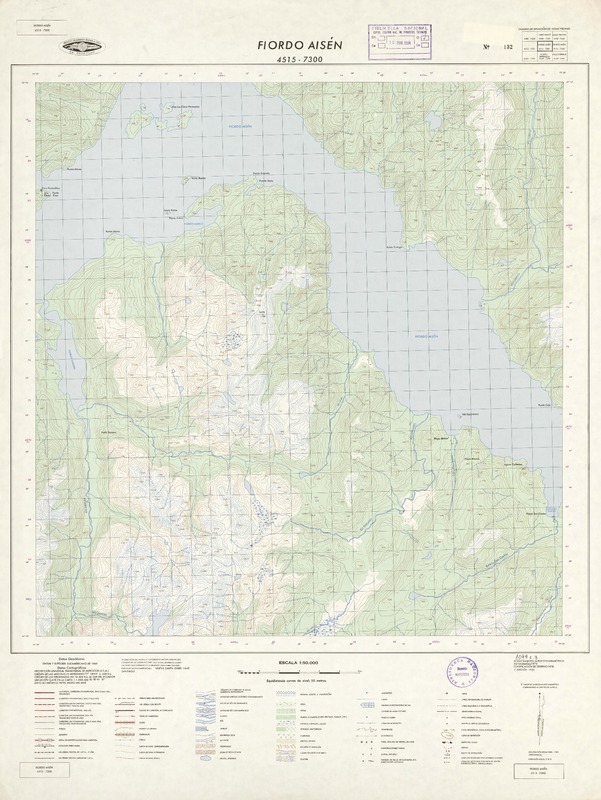 Fiordo Aisén 4515 - 7300 [material cartográfico]: Instituto Geográfico Militar de Chile.