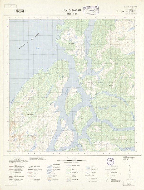 Isla Clemente 4530 - 7420 [material cartográfico] : Instituto Geográfico Militar de Chile.
