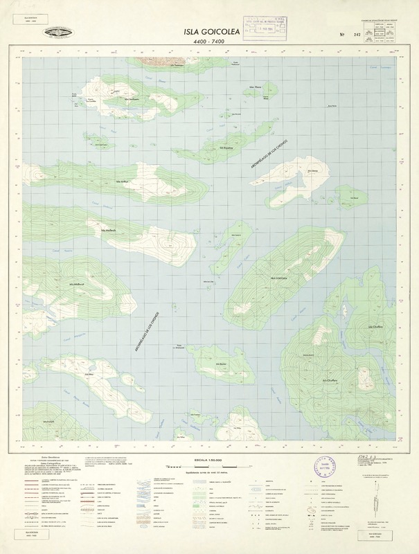 Isla Goicolea 4400 - 7400 [material cartográfico] : Instituto Geográfico Militar de Chile.