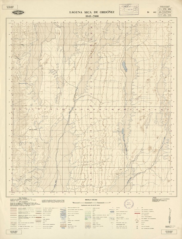 Laguna Seca de Ordóñez 2245 - 7000 [material cartográfico] : Instituto Geográfico Militar de Chile.