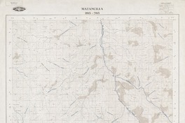 Matancilla 2915 - 7015 [material cartográfico] : Instituto Geográfico Militar de Chile.