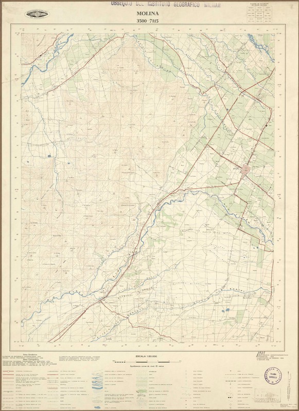 Molina 3500 - 7115 [material cartográfico] : Instituto Geográfico Militar de Chile.