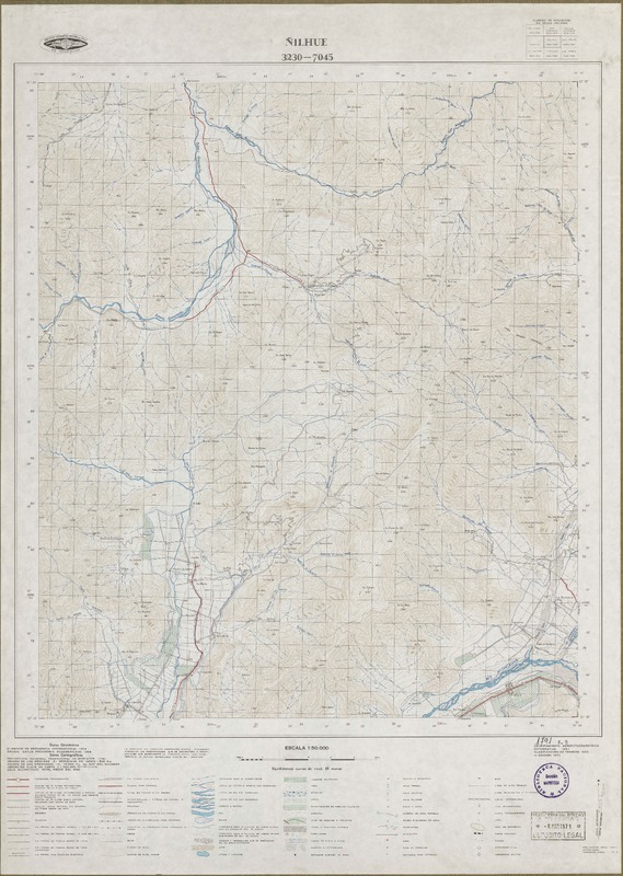 Ñilhue 3230 - 7045 [material cartográfico] : Instituto Geográfico Militar de Chile.