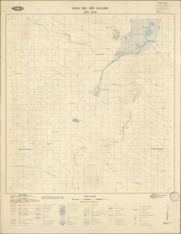 Ojos del Río Salado 2315 - 6715 [material cartográfico] : Instituto Geográfico Militar de Chile.