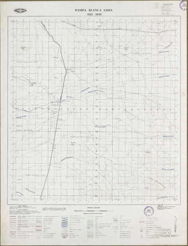 Pampa Blanca Lidia 2515 - 6930 [material cartográfico] : Instituto Geográfico Militar de Chile.