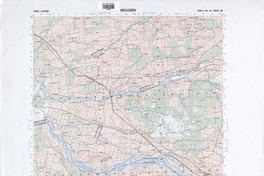Mulchén (37°30' - 72°00') [material cartográfico] : Instituto Geográfico Militar de Chile.