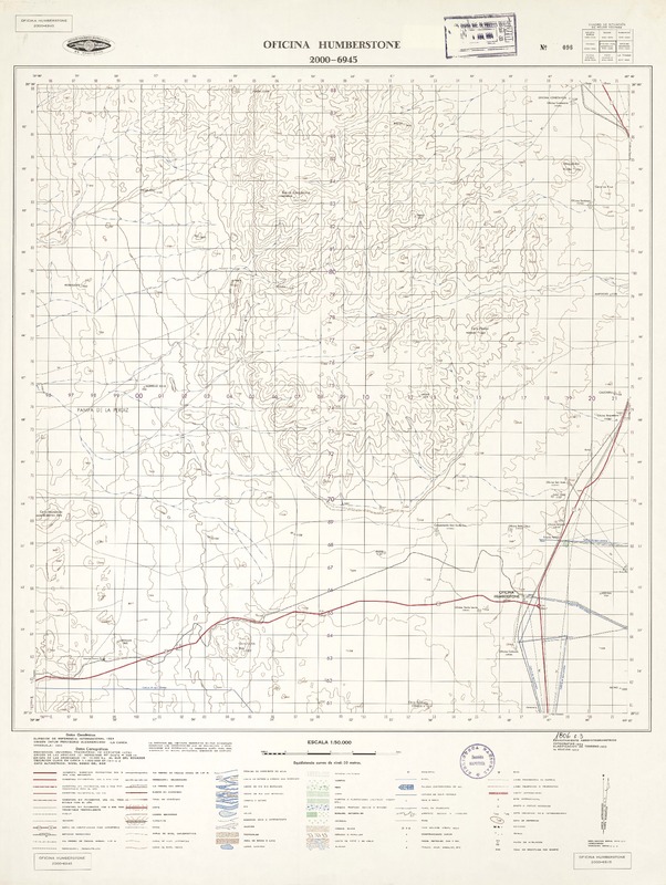 Oficina Humberstone 2000 - 6945 [material cartográfico] : Instituto Geográfico Militar de Chile.