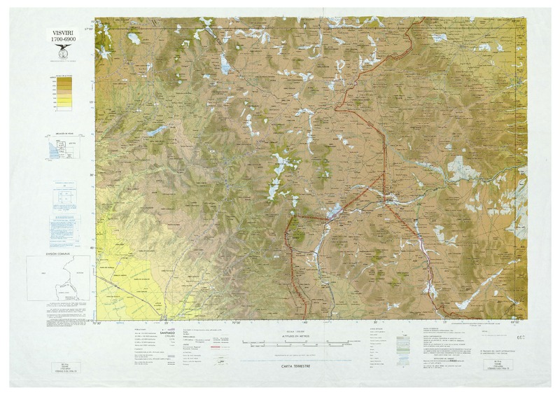 Visviri 1700-6900: carta terrestre [material cartográfico] : Instituto Geográfico Militar de Chile.