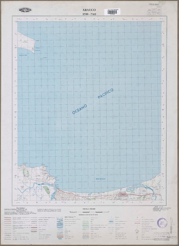 Arauco 3700 - 7315 [material cartográfico] : Instituto Geográfico Militar de Chile.