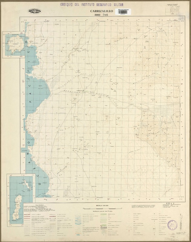 Carrizalillo 2900 - 7115 [material cartográfico] : Instituto Geográfico Militar de Chile.