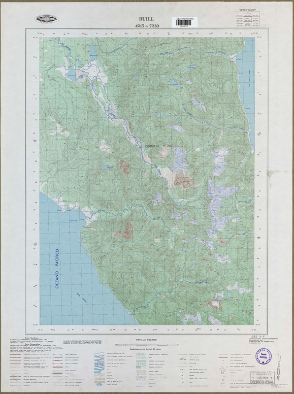 Buill (42° 15' - 72° 30')  [material cartográfico] Instituto Geográfico Militar de Chile.