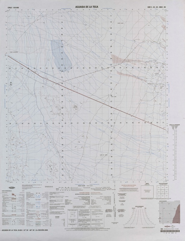 Aguada de la Teca  [material cartográfico] Instituto Geográfico Militar de Chile.