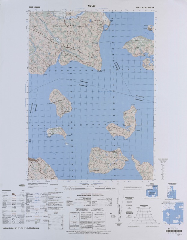 Achao  [material cartográfico] Instituto Geográfico Militar.