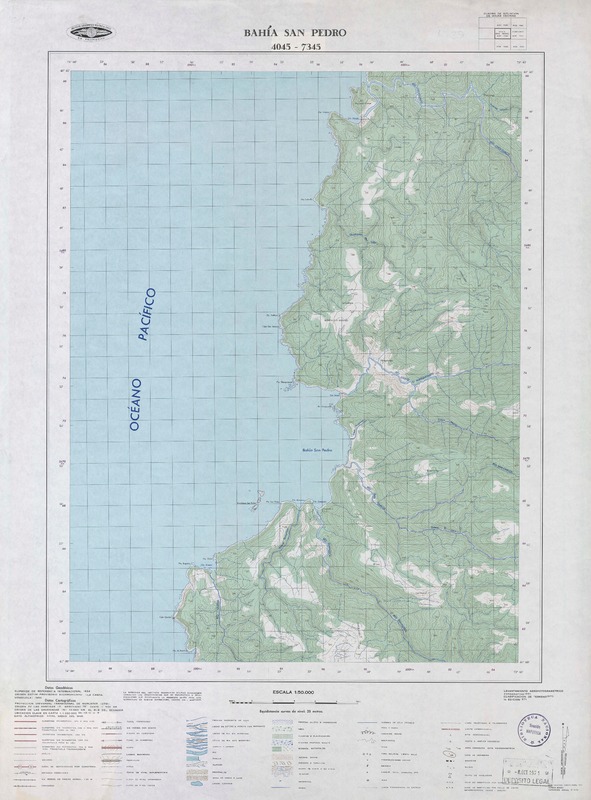Bahía San Pedro 4045 - 7345 [material cartográfico] : Instituto Geográfico Militar de Chile.