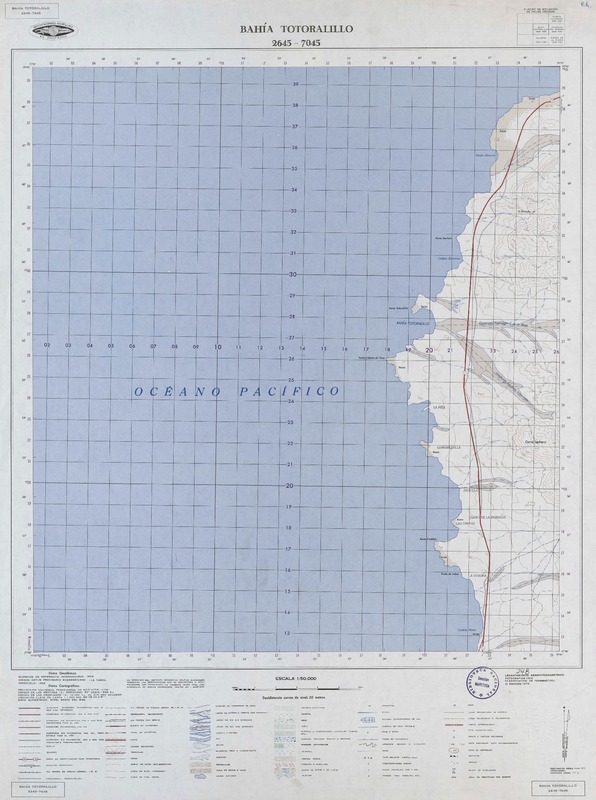 Bahía Totoralillo 2645 - 7045 [material cartográfico] : Instituto Geográfico Militar de Chile.