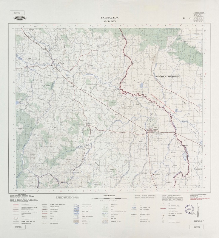 Balmaceda 4545 - 7135 [material cartográfico] : Instituto Geográfico Militar de Chile.