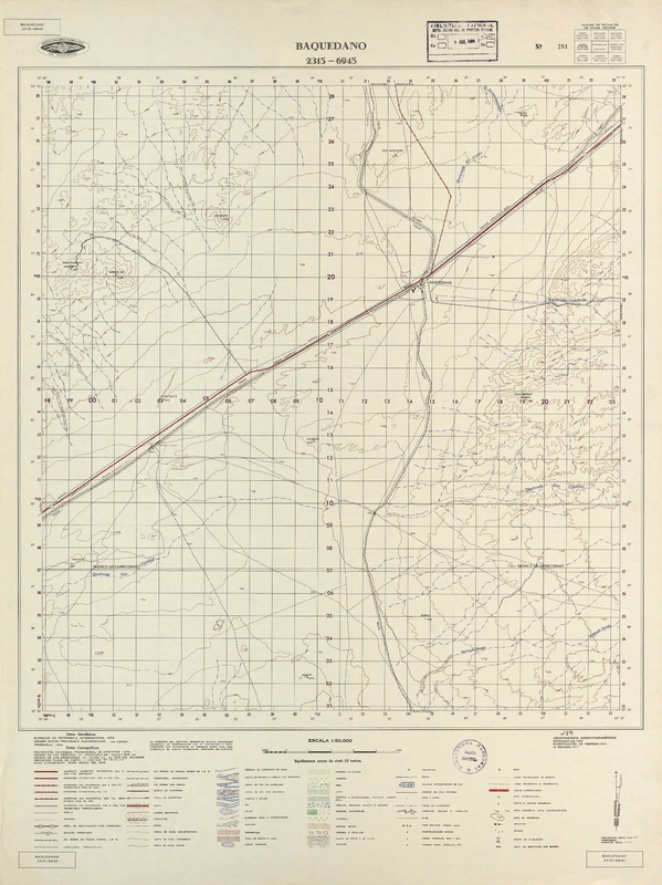 Baquedano 2300 - 6930 [material cartográfico] : Instituto Geográfico Militar de Chile.